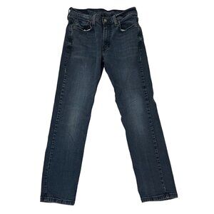 Levi's jeans men's 30 blue dark wash straight leg denim 28 inseam